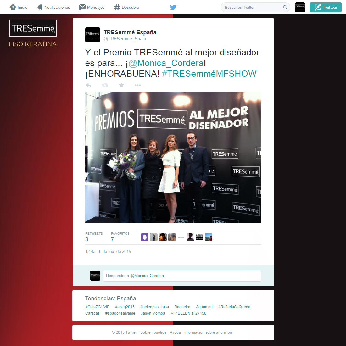 Social Media TRESemmé Twitter
