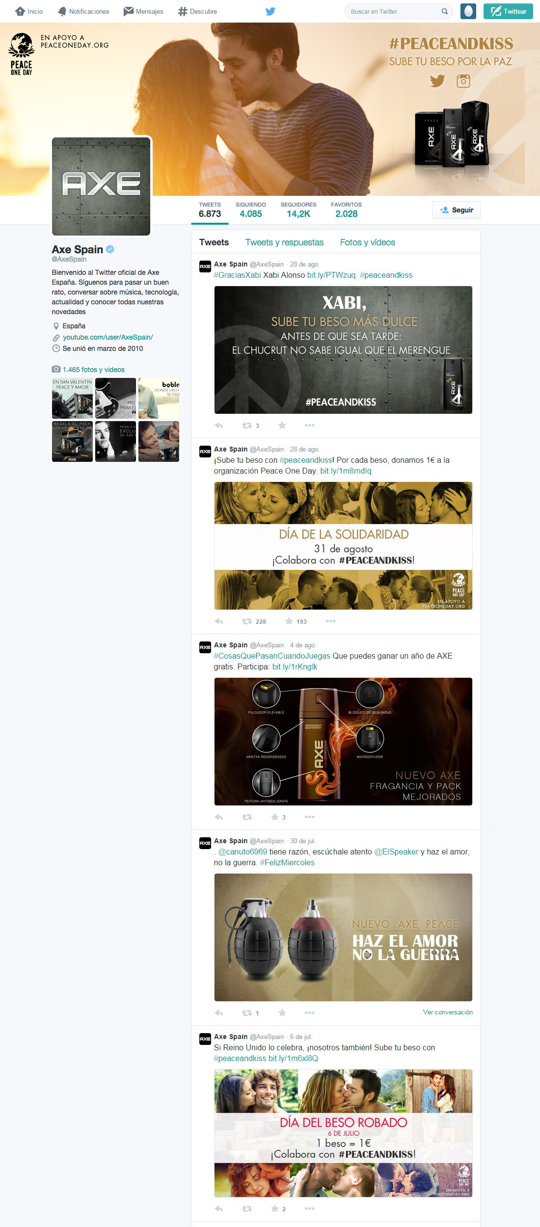 Axe Spain Twitter