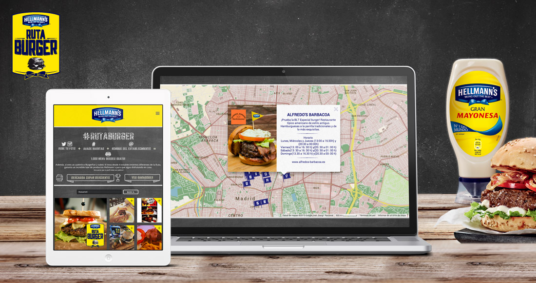 Ruta Burger. Hellmann´s